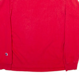 CHAMPION Mens T-Shirt Red Long Sleeve M