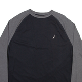 NAUTICA Mens T-Shirt Black Long Sleeve XL