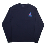 CHAMPION Autism Speaks Mens T-Shirt Blue Long Sleeve L