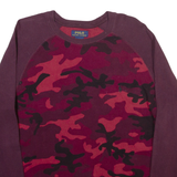 POLO RALPH LAUREN Mens T-Shirt Maroon Long Sleeve L