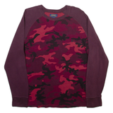 POLO RALPH LAUREN Mens T-Shirt Maroon Long Sleeve L