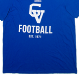 ADIDAS Mens T-Shirt Blue L