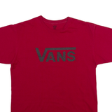 VANS Mens T-Shirt Red M