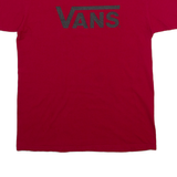 VANS Mens T-Shirt Red M