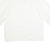 ATELIER RENEE Womens Shirt White V-Neck 3/4 Sleeve L