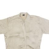 KELLO Womens Shirt Brown Collared L