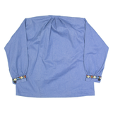 Womens Top Blue Long Sleeve Floral L