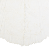 Womens Top White V-Neck Sleeveless L