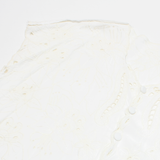 Womens Top White V-Neck Sleeveless L