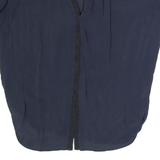 VINCE Womens Blouse Blue V-Neck XS