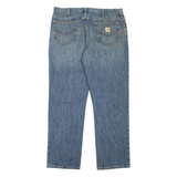 CARHARTT Workwear Mens Jeans Blue Relaxed Straight Stone Wash W38 L32