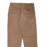 DICKIES Workwear Mens Jeans Brown Regular Straight W36 L31