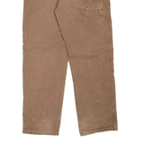 DICKIES Workwear Mens Jeans Brown Regular Straight W36 L31