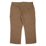 DICKIES Carpenter Workwear Mens Jeans Brown Regular Straight W40 L26