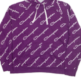 CHAMPION Womens Purple Hoodie XL