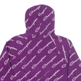 CHAMPION Womens Purple Hoodie XL