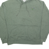CHAMPION Flower Embroidery Mens Green Hoodie XL