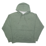 CHAMPION Flower Embroidery Mens Green Hoodie XL