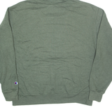 CHAMPION Flower Embroidery Mens Green Hoodie XL
