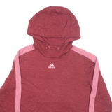 ADIDAS Womens Red Hoodie UK 12