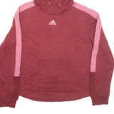 ADIDAS Womens Red Hoodie UK 12