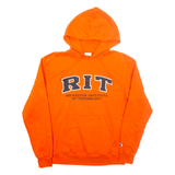 CHAMPION Rochester Institute Of Technology New York Mens Orange Hoodie USA M
