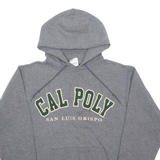 CHAMPION California Polytechnic State University San Luis Osbispo Mens Grey Hoodie USA S