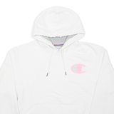 CHAMPION Womens White Hoodie L