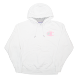 CHAMPION Womens White Hoodie L