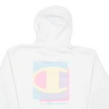 CHAMPION Womens White Hoodie L