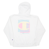 CHAMPION Womens White Hoodie L