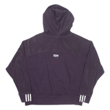 ADIDAS Womens Purple Hoodie UK 14