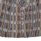 Womens Blazer Coat Grey Striped M