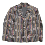 Womens Blazer Coat Grey Striped M