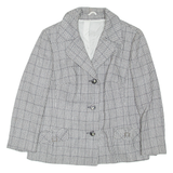 MODEWARTMANN Womens Blazer Coat Black Houndstooth M