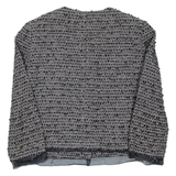 MAX MARA STUDIO Cropped Womens Blazer Coat Black UK 12