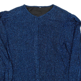 Womens Overcoat Coat Black Silk L