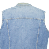 LOIS Mens Denim Gilet Blue L