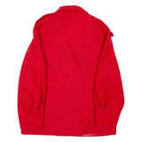 Womens Overcoat Coat Red Wool S