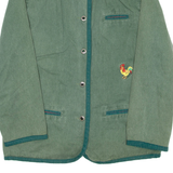 ELEGANCE PARIS Womens Overcoat Coat Green M