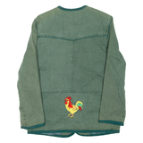 ELEGANCE PARIS Womens Overcoat Coat Green M