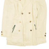 COUNTRY CLASSICS Mens Overcoat Coat Beige Linen XS