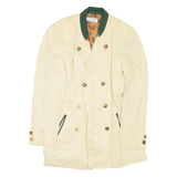 COUNTRY CLASSICS Mens Overcoat Coat Beige Linen XS