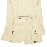 COUNTRY CLASSICS Mens Overcoat Coat Beige Linen XS