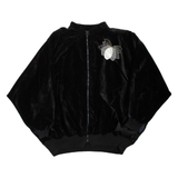 Mens Bomber Jacket Black Velvet XL