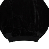 Mens Bomber Jacket Black Velvet XL