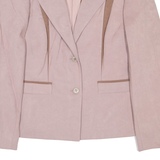 CLAUDE HAVREY Cropped Womens Blazer Coat Pink S