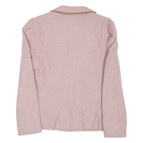 CLAUDE HAVREY Cropped Womens Blazer Coat Pink S