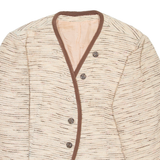 Cropped Womens Overcoat Coat Beige S