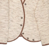 Cropped Womens Overcoat Coat Beige S
